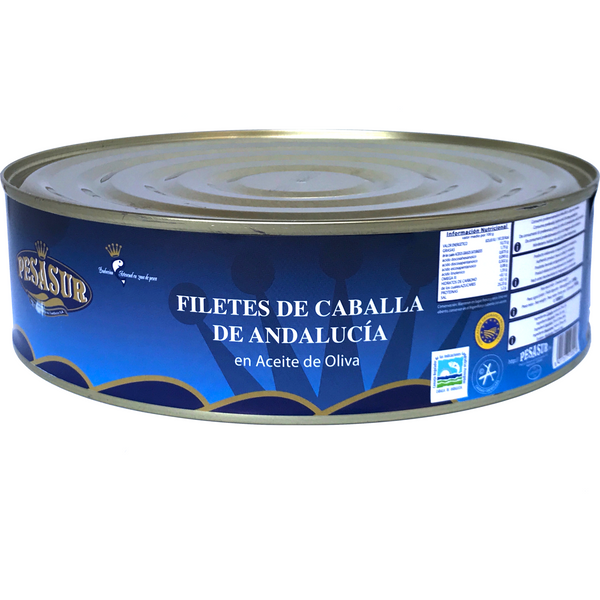 PESASUR MACKEREL FILLETS IN OLIVE OIL, 1.85Kg