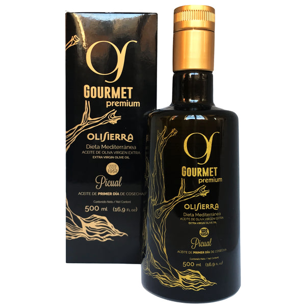 OLISIERRA PREMIUM EXTRA VIRGIN OLIVE OIL PICUAL FIRST HARVEST, 500ml