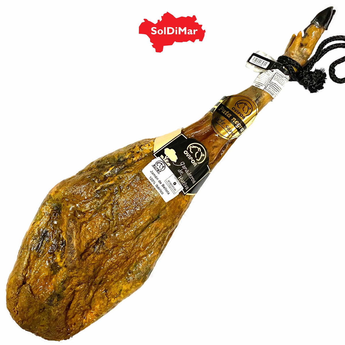 JAMON OVIPOR BELLOTA 100% IBERICO "PATA NEGRA" HAM FROM HUELVA, MIN. 6.5Kg