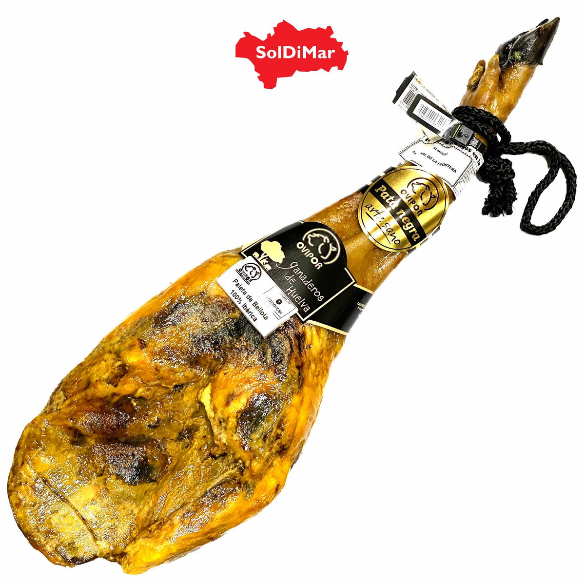 PALETA OVIPOR BELLOTA 100% IBERICO SHOULDER HAM FROM HUELVA, MIN. 5Kg