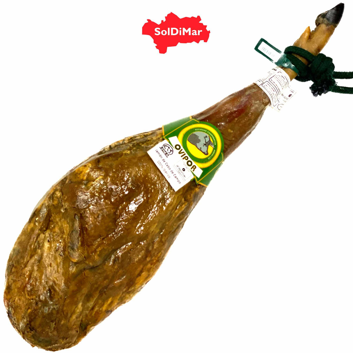 JAMON OVIPOR 100% IBERICO CEBO DE CAMPO HAM FROM HUELVA, MIN. 8Kg