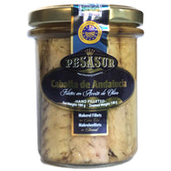 PESASUR MACKEREL FILLETS (CABALLA DE ANDALUCIA) IN OLIVE OIL, 195g