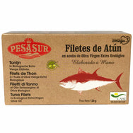 PESASUR TUNA FILLETS IN ORGANIC EXTRA VIRGIN OLIVE OIL, 120g