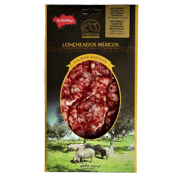 OVIPOR BELLOTA IBERICO SALCHICHON HAND-CARVED FROM HUELVA, 100g