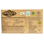 PESASUR FRIGATE TUNA (MELVA DE ANDALUCIA) IN ORGANIC EXTRA VIRGIN OLIVE OIL, 120g